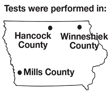IA Test location map